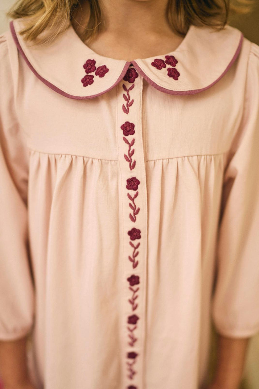 Collier Dress in Blushing Pink
