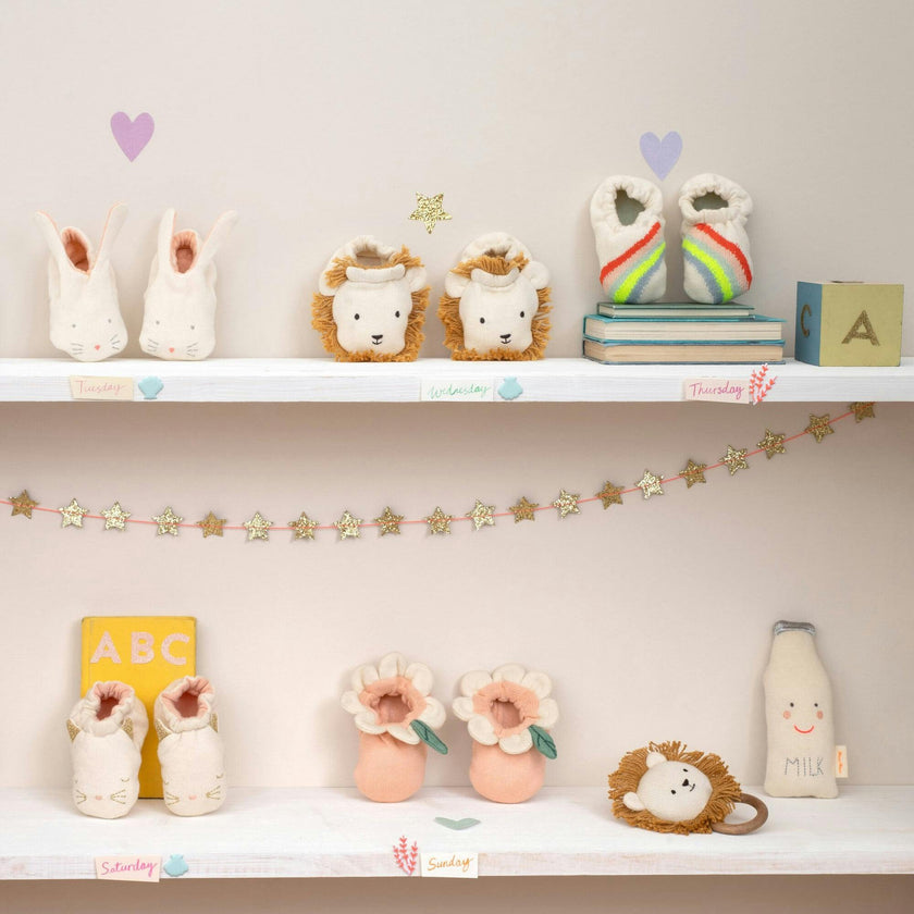 Lion Baby Booties