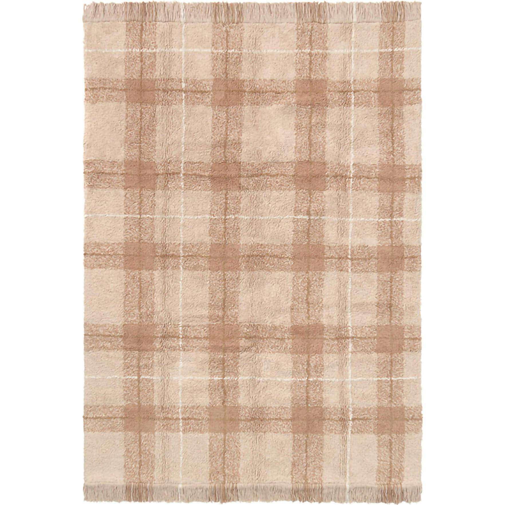 Washable Rug Tartan Rose, Pink