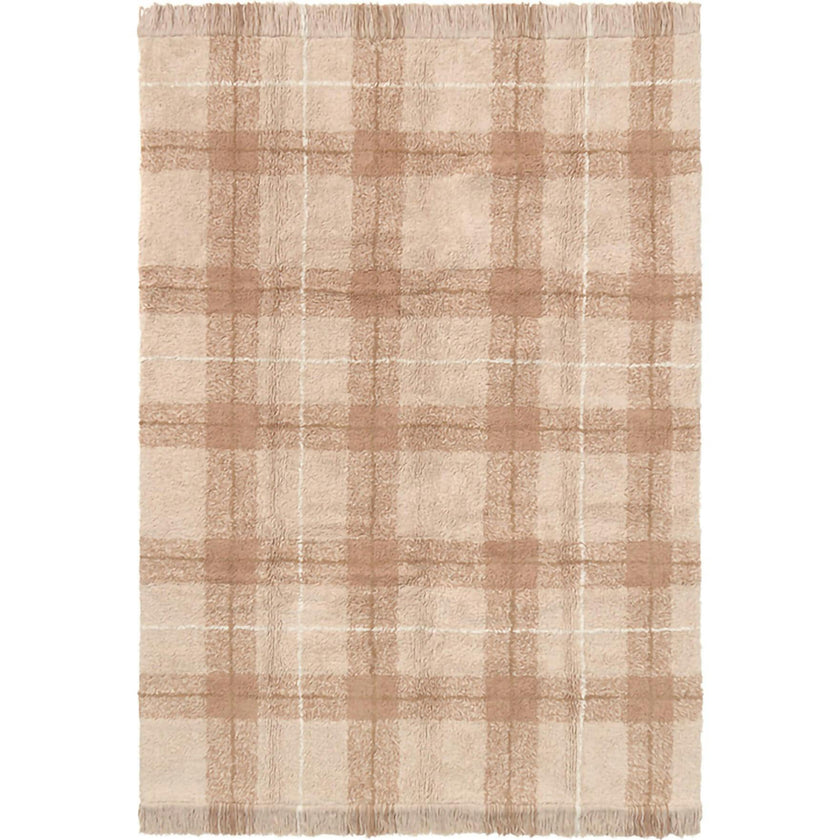 Washable Rug Tartan Rose, Pink