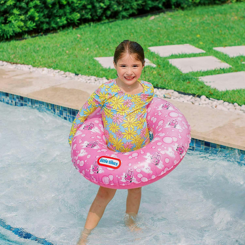 Pool Tube 27" Pink Pattern