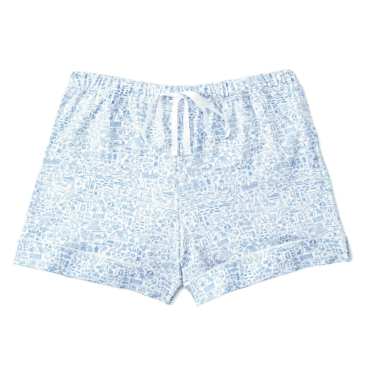 Seaside Women’s Button Front Short Pajama Set