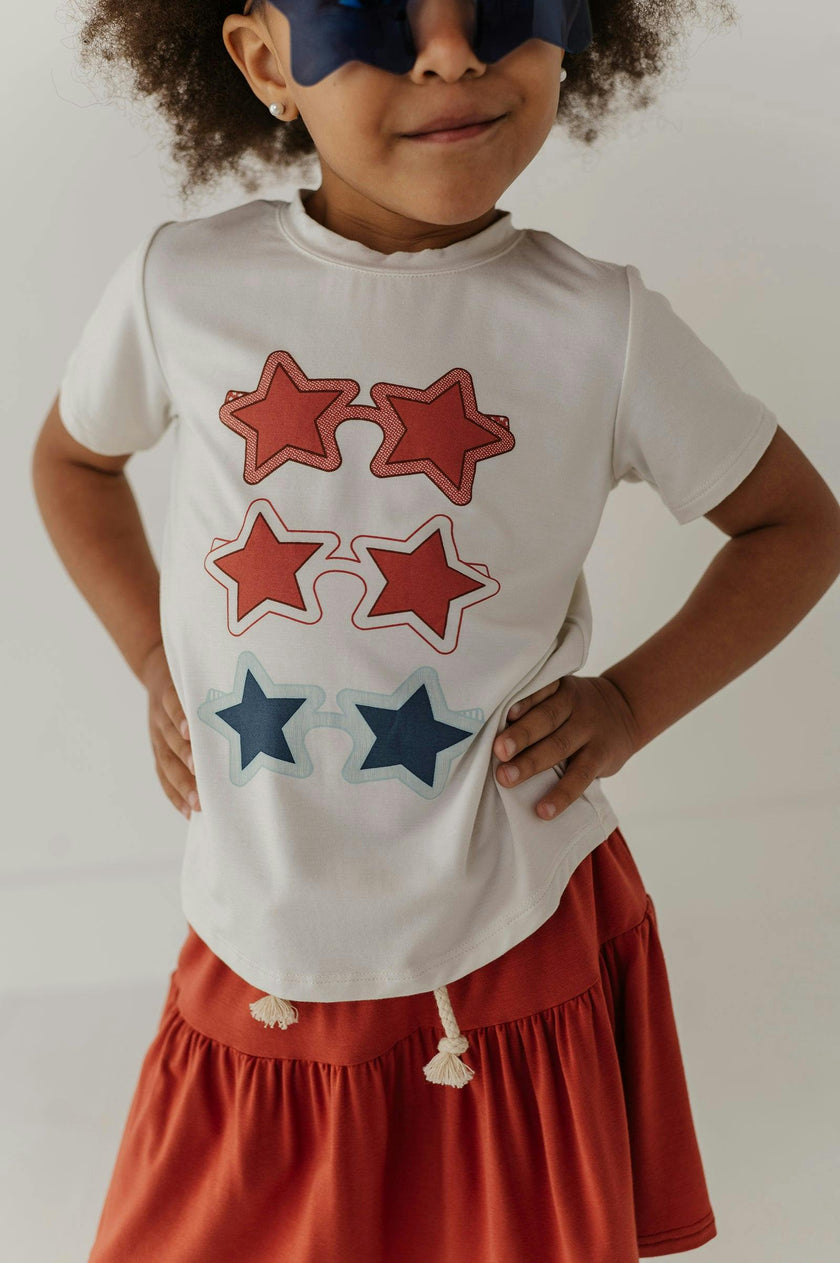 Girl's Short Sleeve Tee in Shades