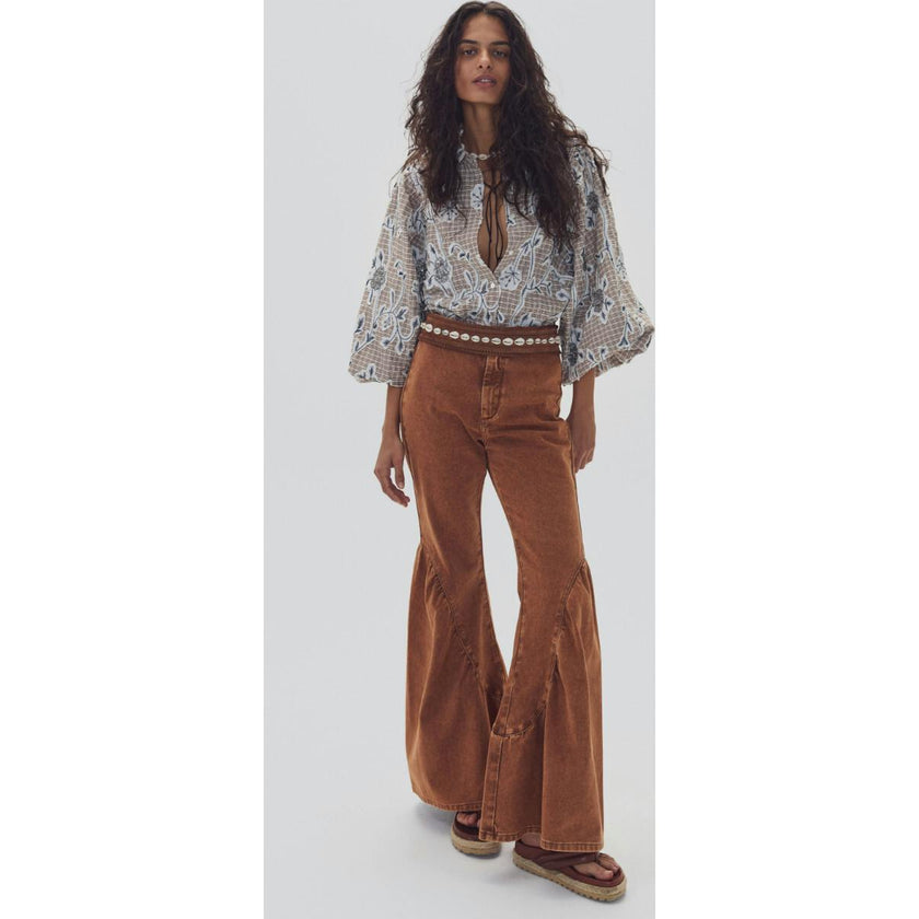 Gypsy Denim Pants - Washed Caramel