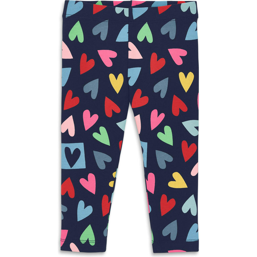 Baby legging in rainbow candy hearts