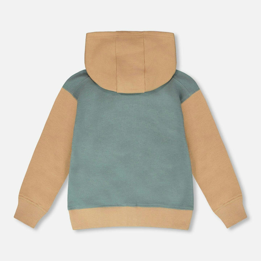 Hooded French Terry Cardigan Mint Green