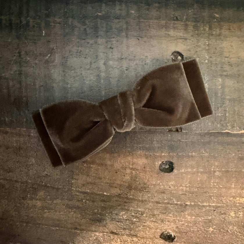 Double Velvet Bows, Rose/Chocolate Bundle Set