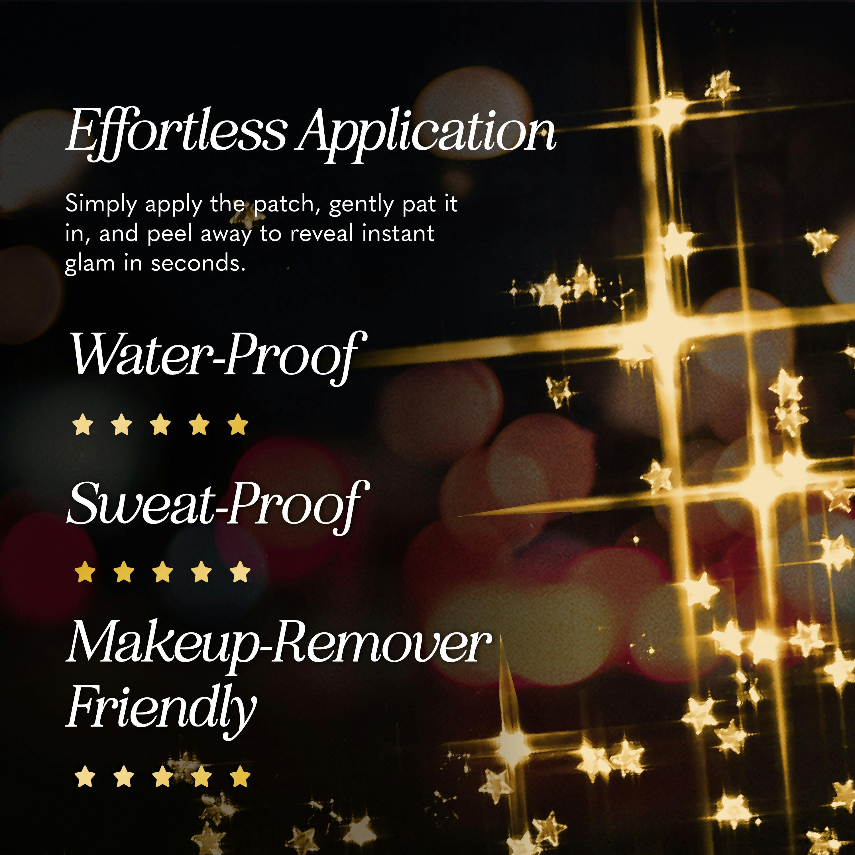 Gold Glitter Freckles Makeup Patches