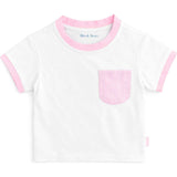 Pink Seersucker Pocket T-Shirt