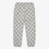 Kids cozy fleece sweatpant in checks