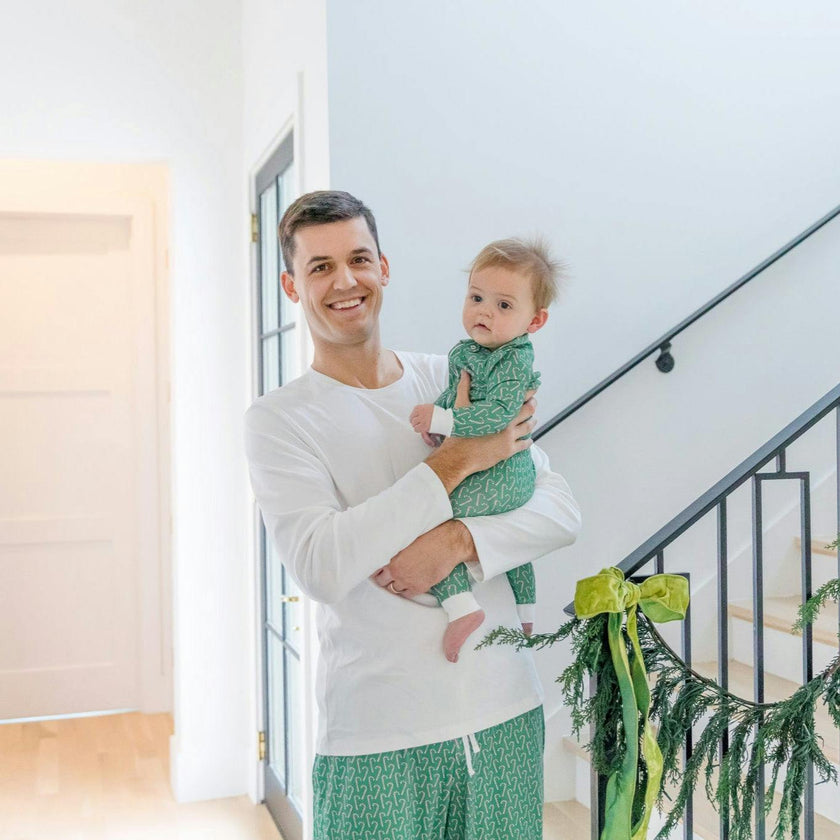 Parker Zipper Pajama - Candy Cane Lane