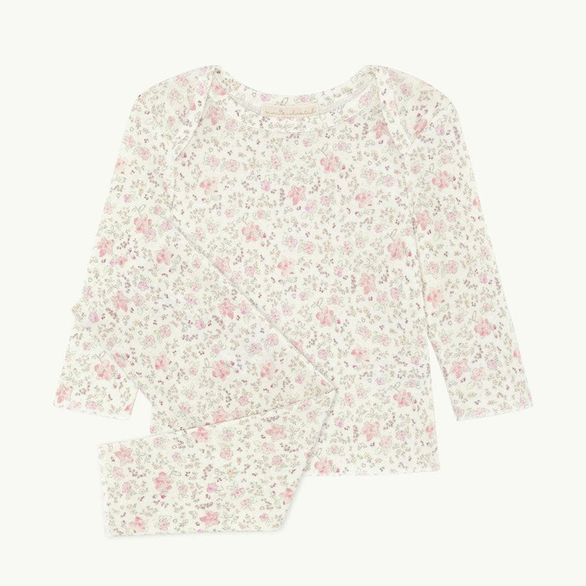 Aluna Athena Pink Ribbed Cotton Two Piece Set
