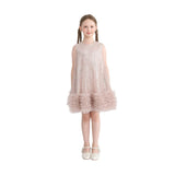 Pink Evangeline Sequin Tulle Dress