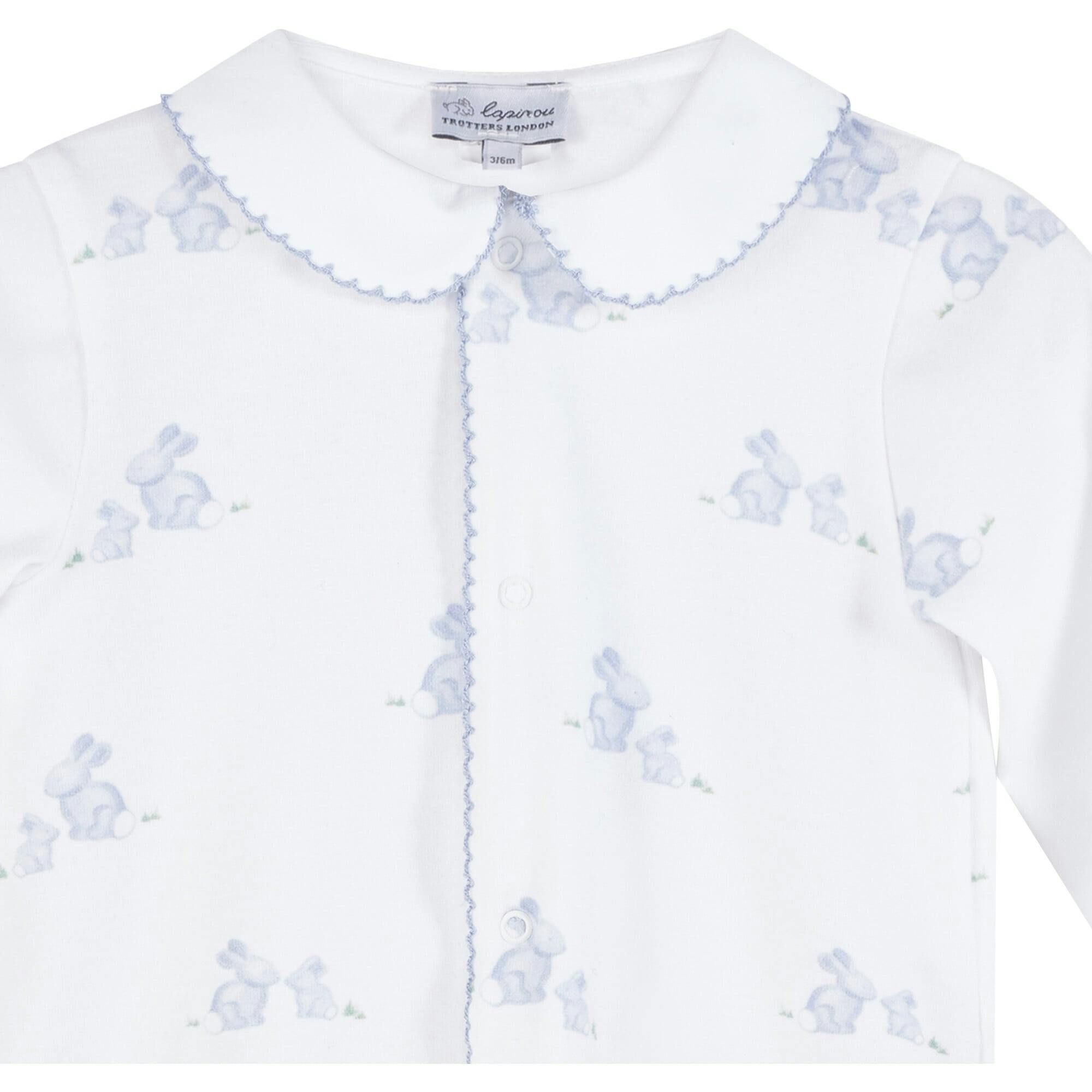 Baby Bunny Onesie in Pale Blue