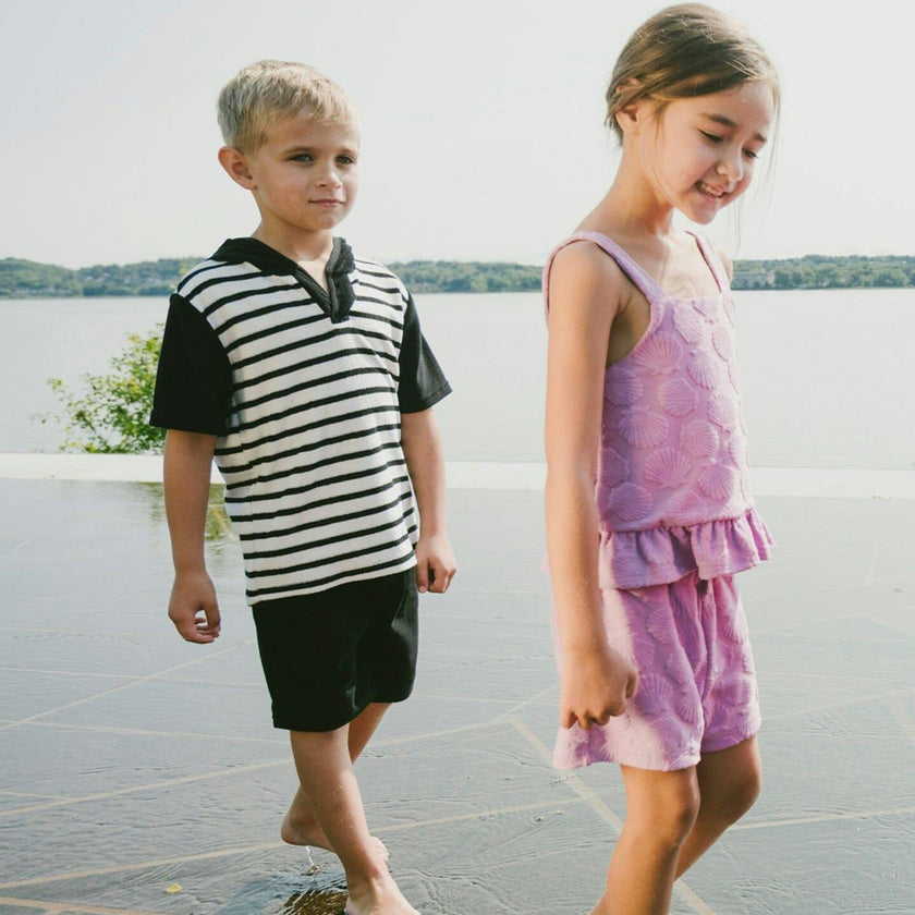 Terry Tank Top With Shorts Set