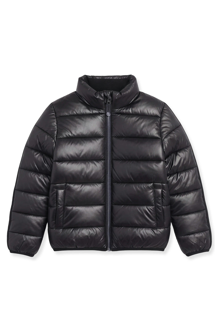 Nanoall - Packable Quilted Puffer Jacket - Black
