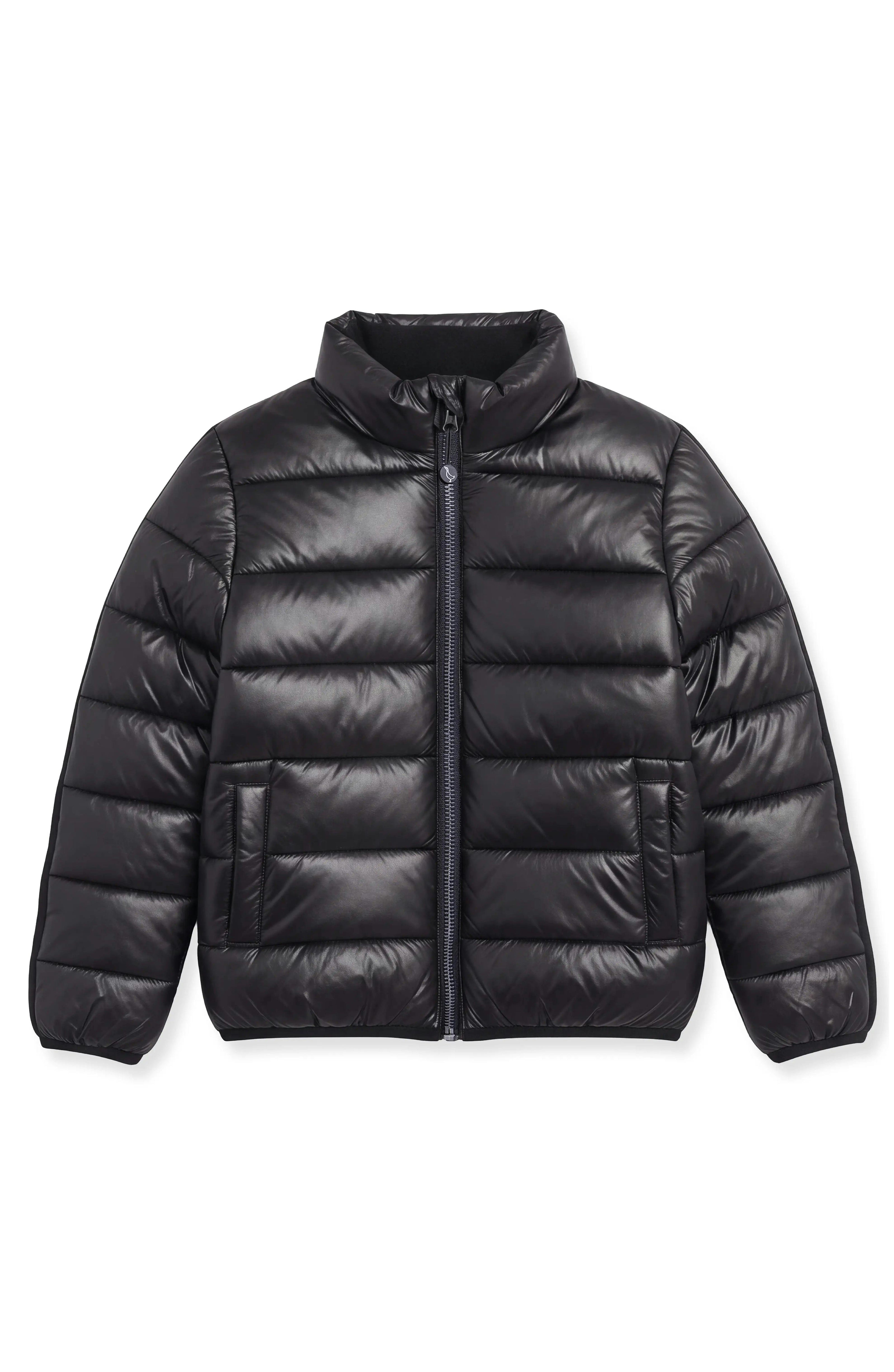 Nanoall - Packable Quilted Puffer Jacket - Black