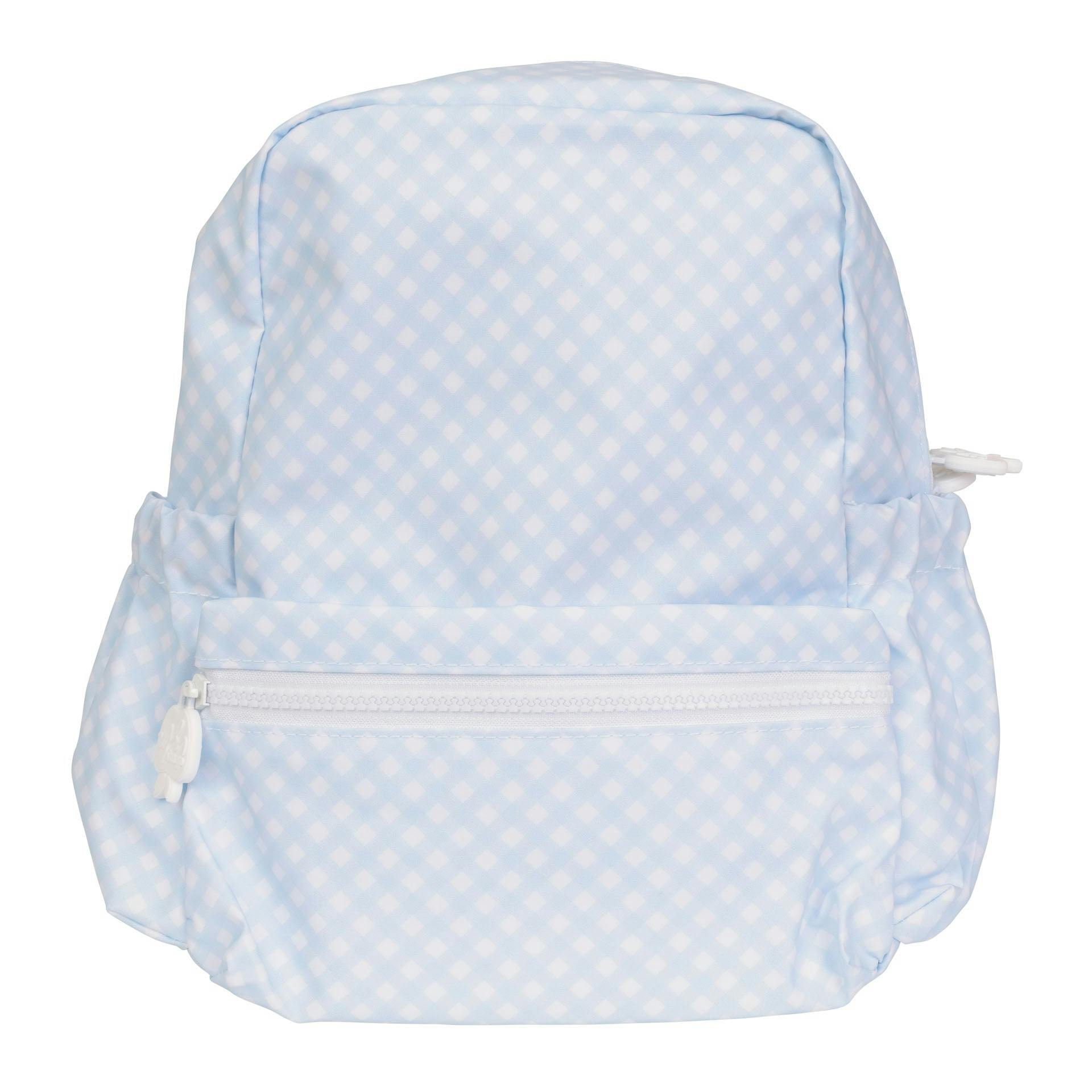 The Backpack in Blue Gingham