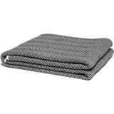 Cotton Sustainable Knit Throw Blanket - Herringbone