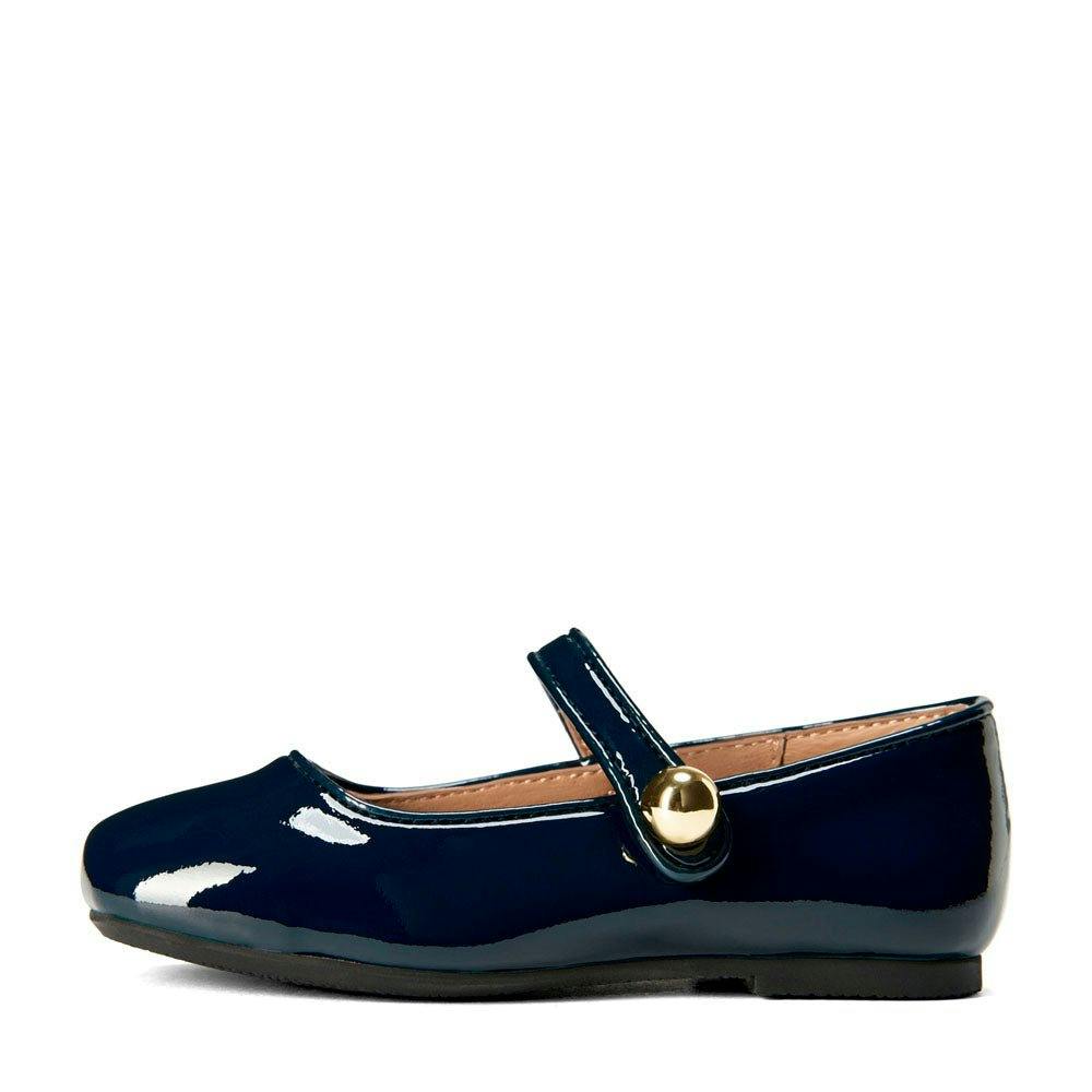 Ginny Glossy Leather Flat Mary Jane Shoes