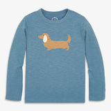 Kids long sleeve dachshund tee
