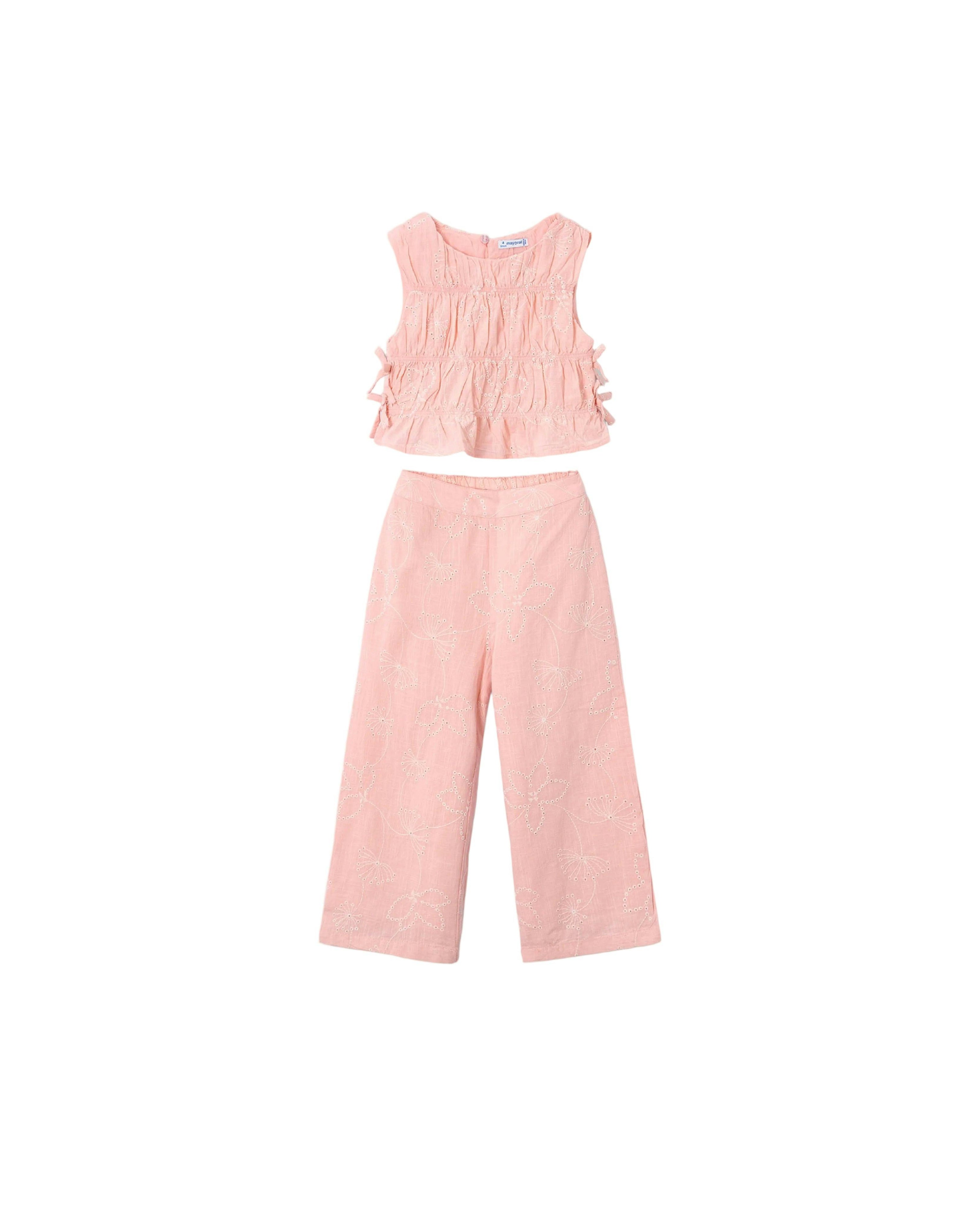 Pink Lace Two‑Piece Outfit