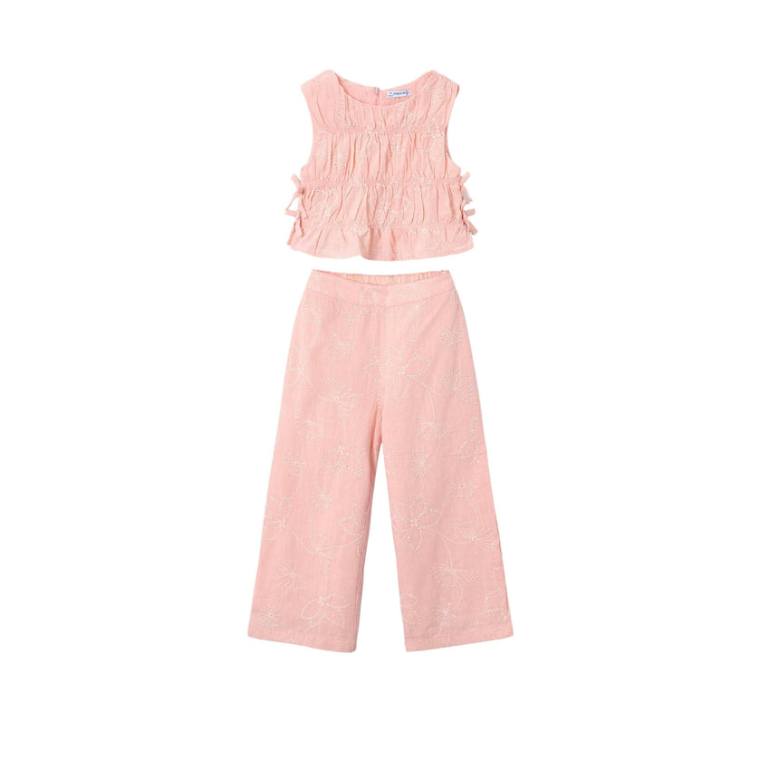Pink Lace Two‑Piece Outfit