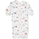 Cute Farm Animals Uni - Lap Shoulder Gown