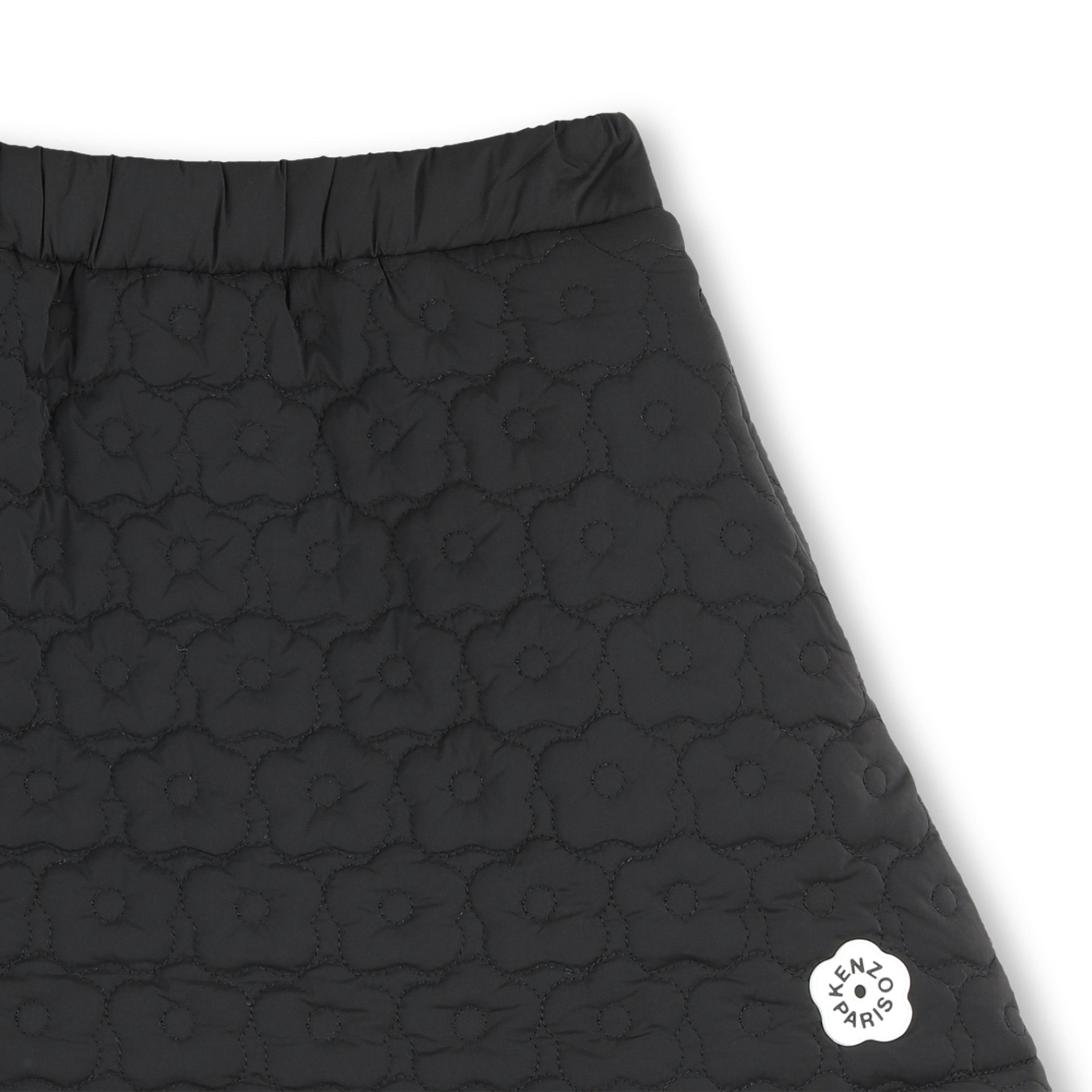 Black Quilted Skirt