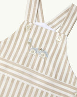 Alfie Stripe Race Car Baby Dungaree