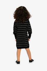 Knitted Dress Black And Gold