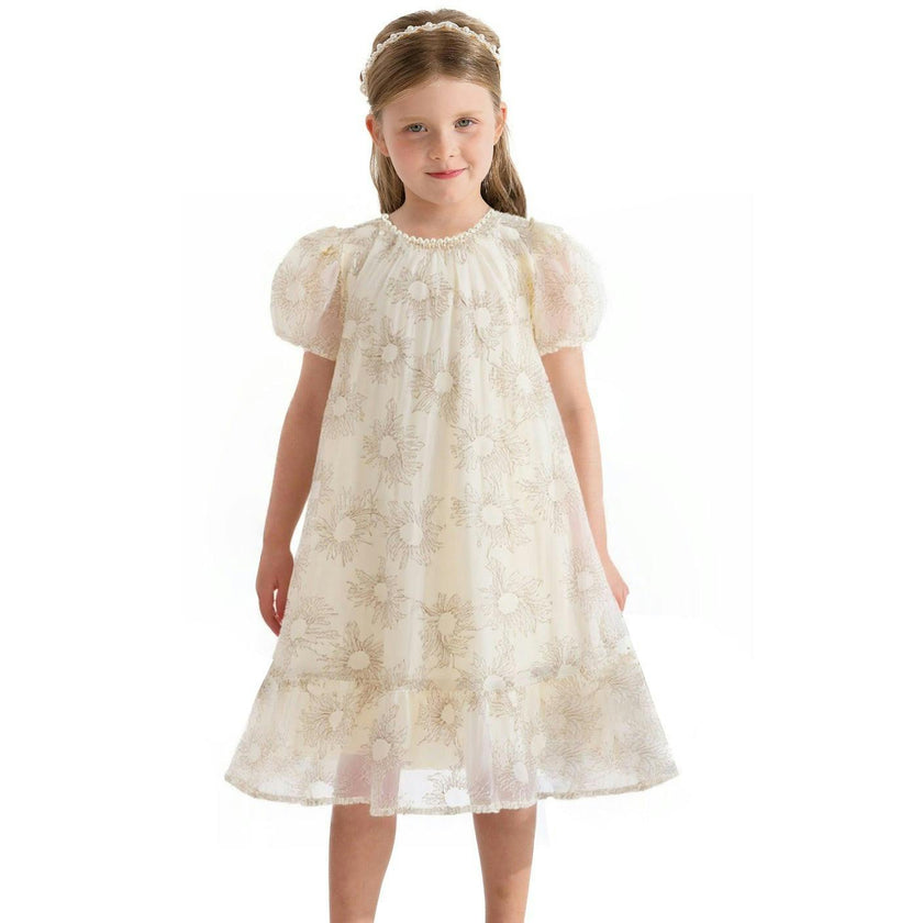Cream Laced Soleil Dress