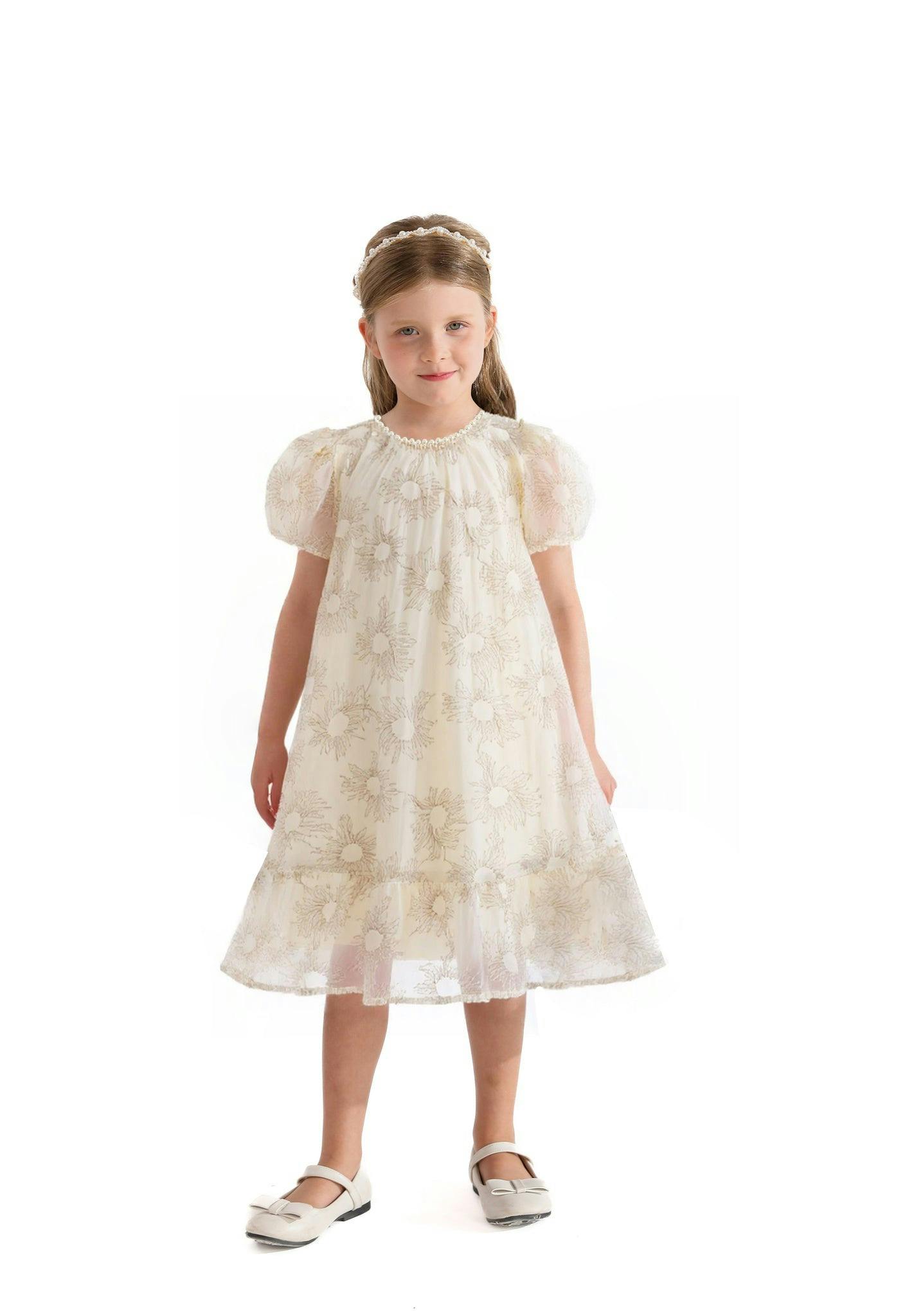Cream Laced Soleil Dress