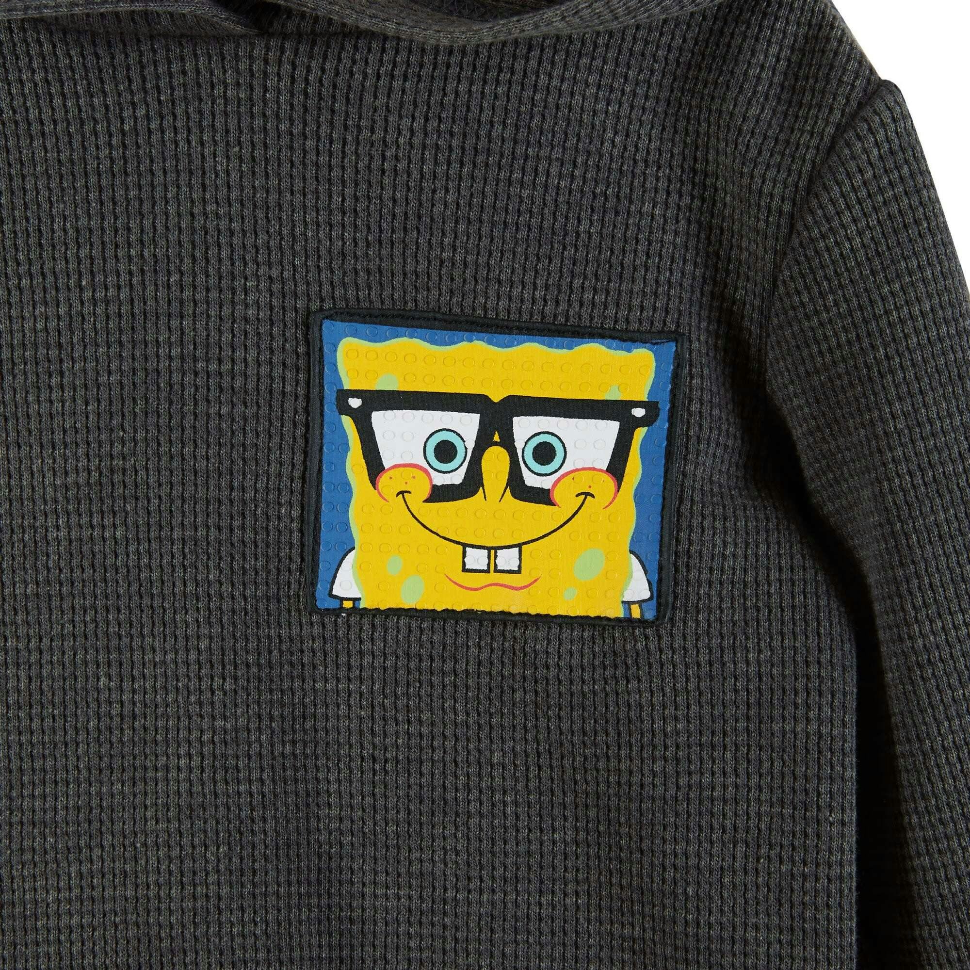 SpongeBob SquarePants™ x Andy & Evan® | Kids (2-12) Stone-Washed Hooded Waffle Tee