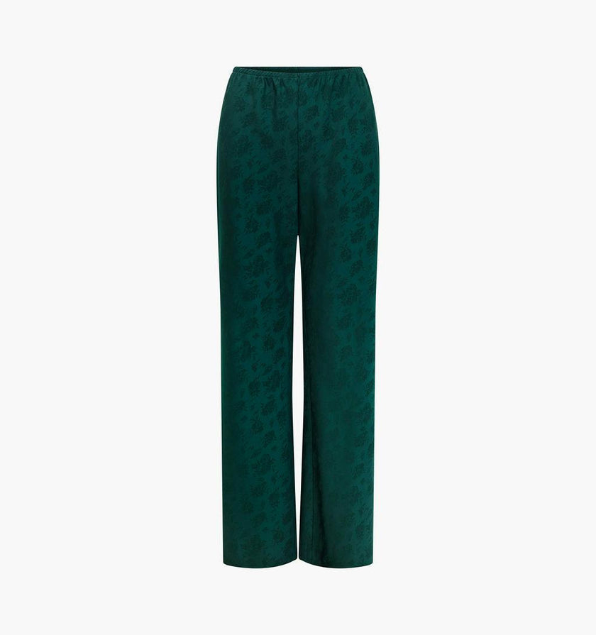 The Beverly Pant - Jadeite Floral Jacquard