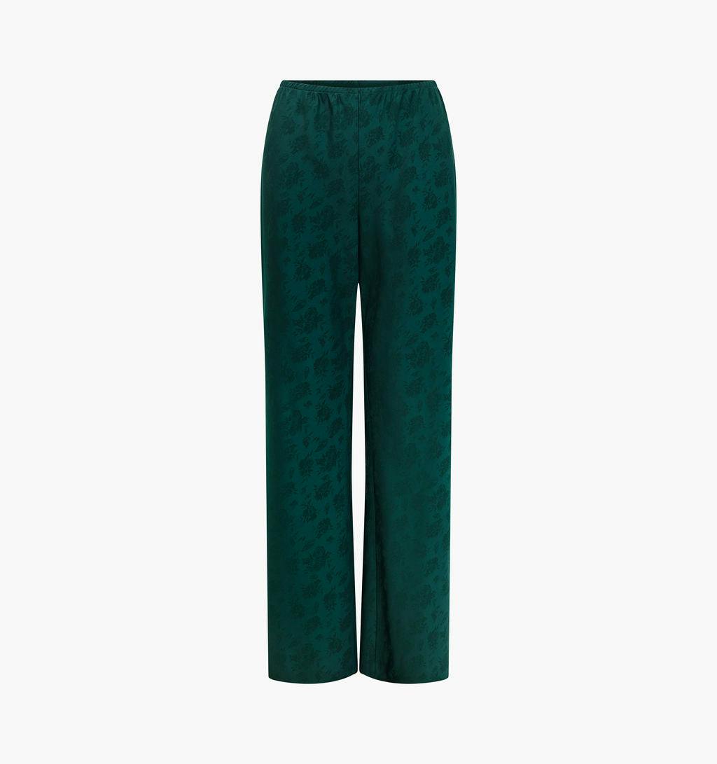 The Beverly Pant - Jadeite Floral Jacquard