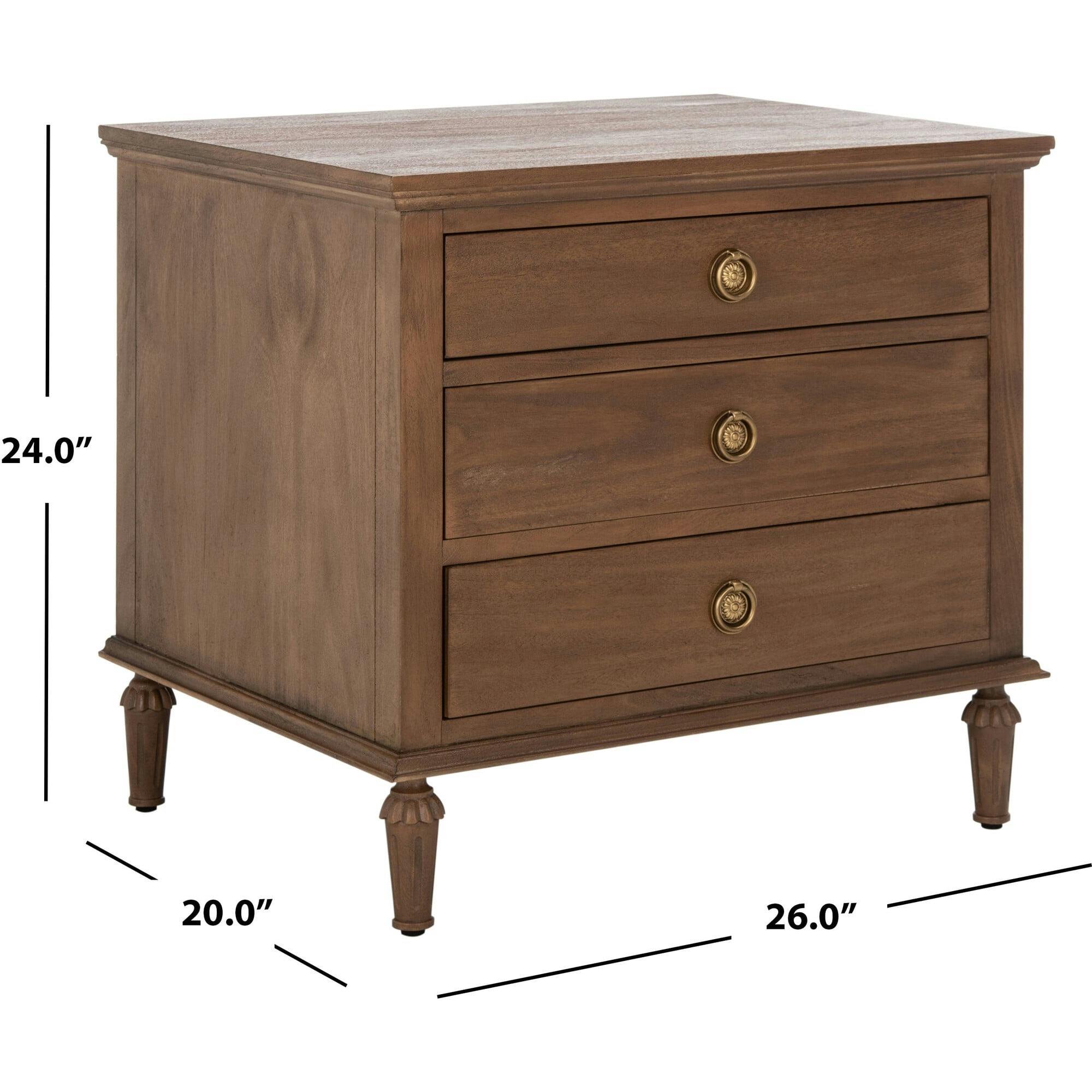Lisabet 3 Drawer Nightstand