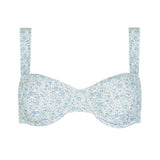 women's slate floral cup bikini top