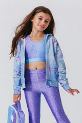 Girls Oversized Drop Shoulder Full-Zip Hoodie