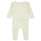 Bamboo Ribbed Floral Footie