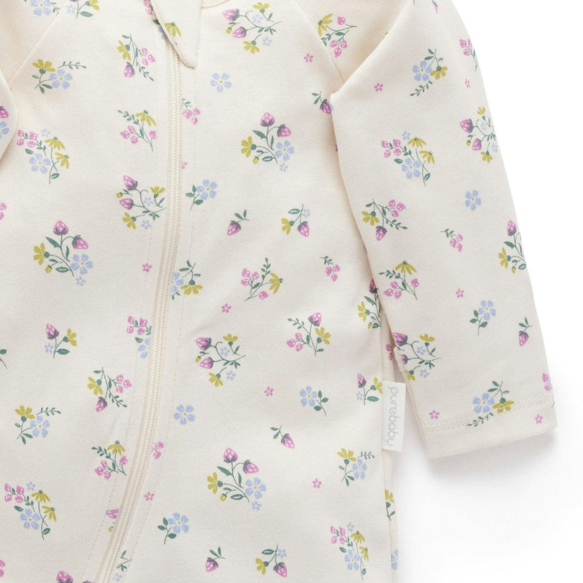 Printed Zip Growsuit Pack Cherry Blossom Print