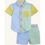 Magnetic Boys Collar Shirt & Shorts