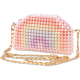 Rainbow Beaded Crossbody Bag