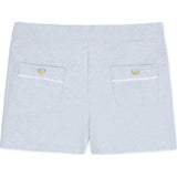 Organic French Terry Patch Pocket Short, Blue