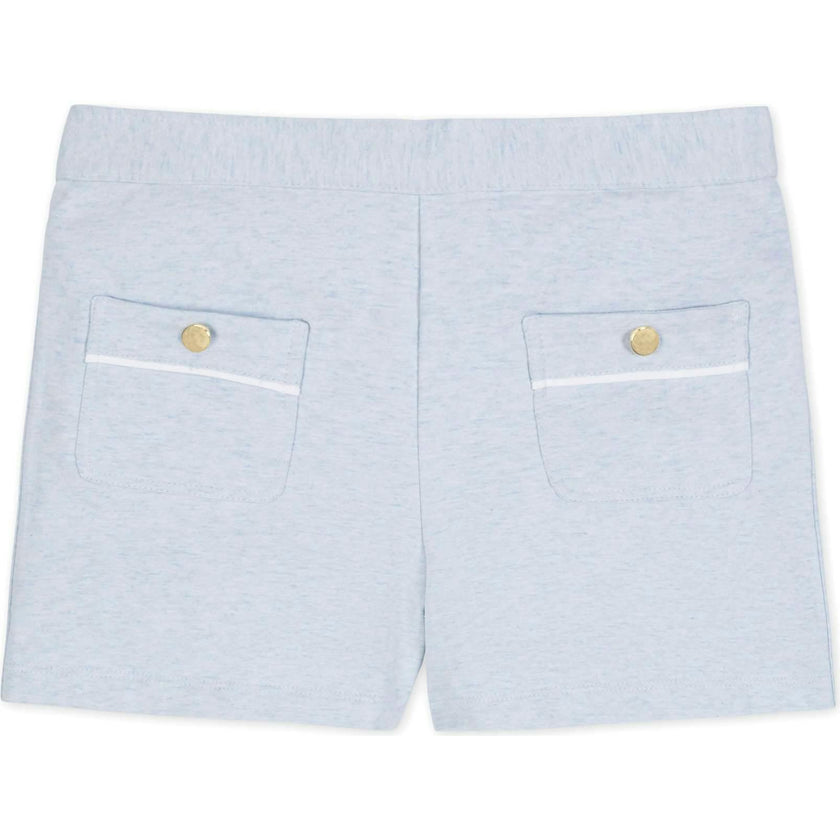 Organic French Terry Patch Pocket Short, Blue