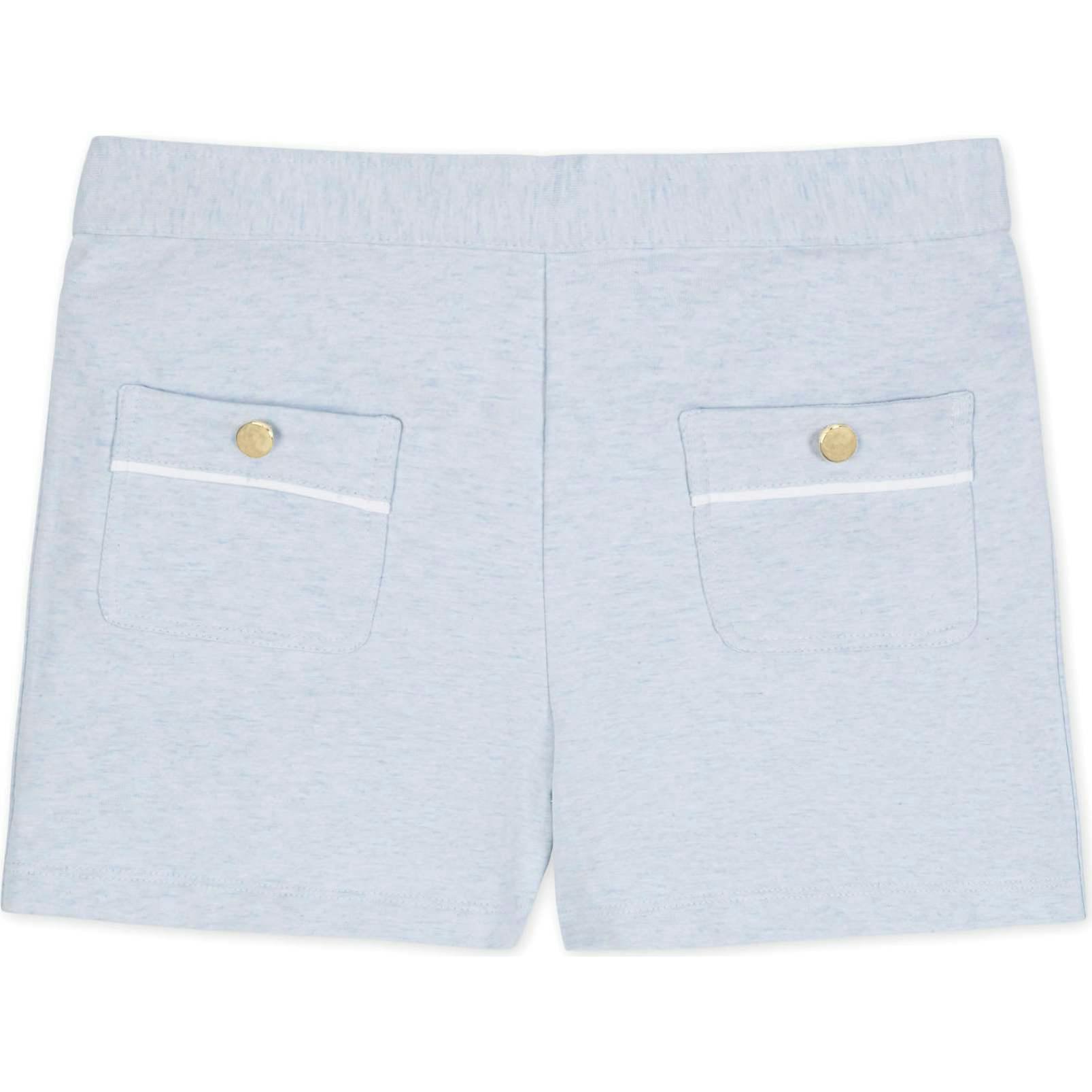 Organic French Terry Patch Pocket Short, Blue