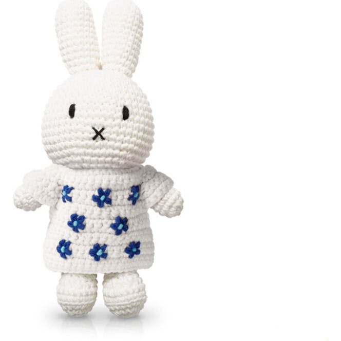 Miffy Delft Blue Floral Crochet Doll Handmade
