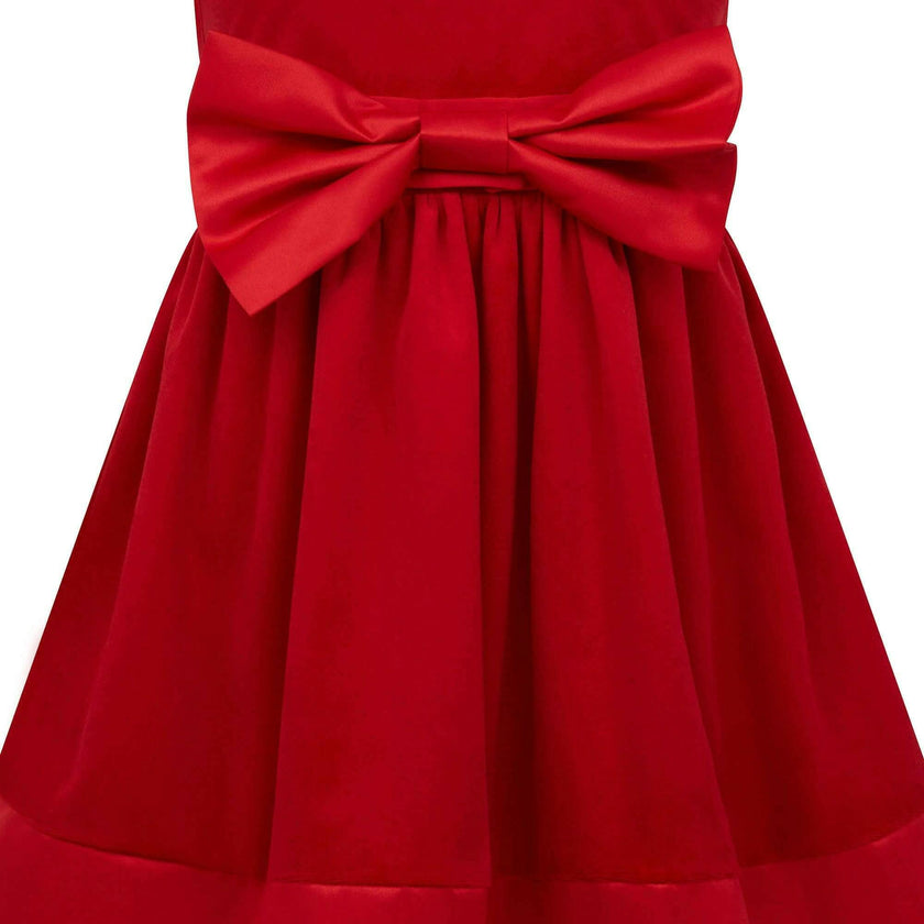 Florence Velvet & Satin Bow Party Dress