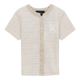 Woven Crinkle Stripe Shirt