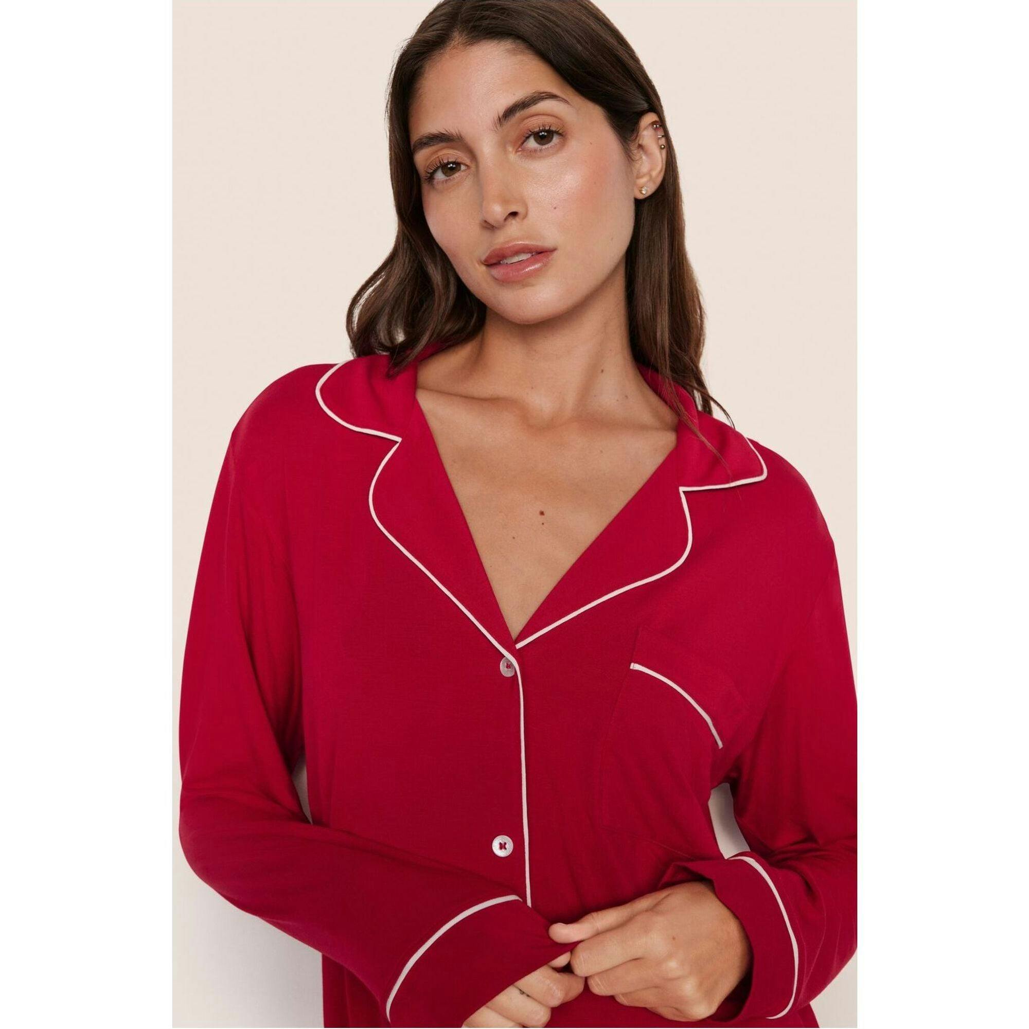 Gisele TENCEL Modal Long PJ Set, Red